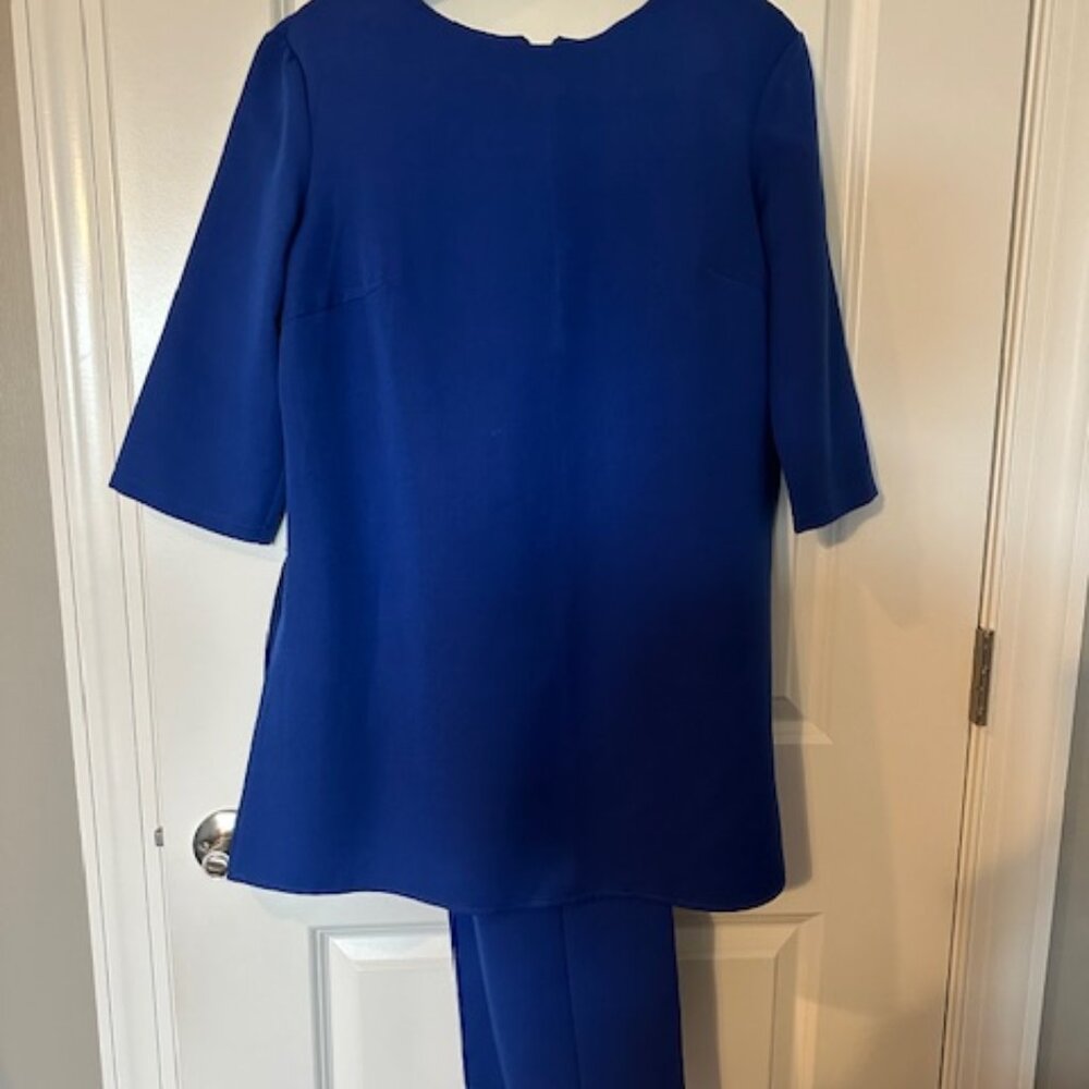 NWT ANETTE 2PC ROYAL BLUE CASUAL PANTSUIT - SZ 12